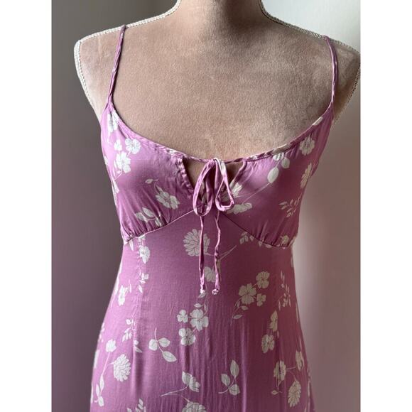ANTHROPOLOGIE | Saltwater Luxe Midi Lavender Cottagecore Floral Enzo Dress Sz S - Picture 5 of 12